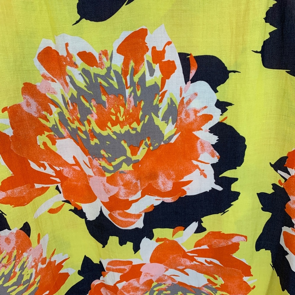 Uncle Frank Vibrant Bold Floral Sleeveless Shift Dress Sz M - Picture 9 of 14